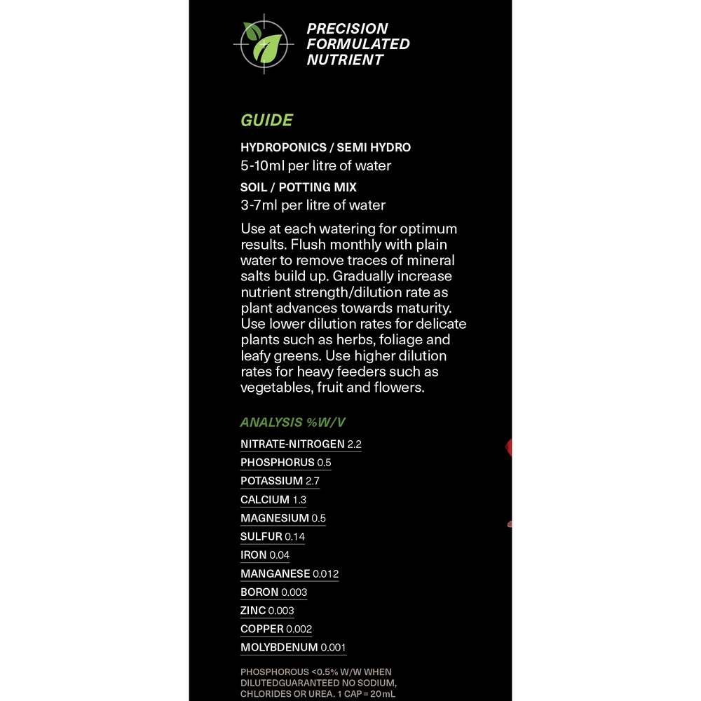 GT - 8 oz Growth Technology Multi Focus Plant Nutrients