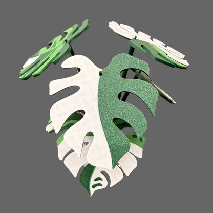 Monstera Albo Coaster Set