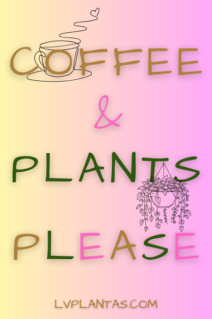 Keychain Coffee & Plants Please