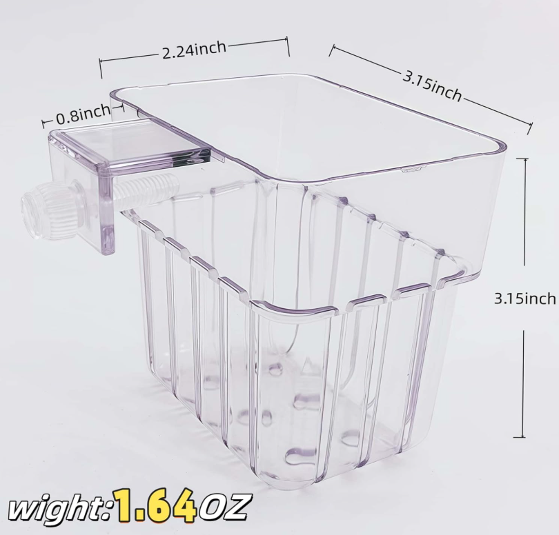 Aquarium Plant Holder Basket Clear with LECA