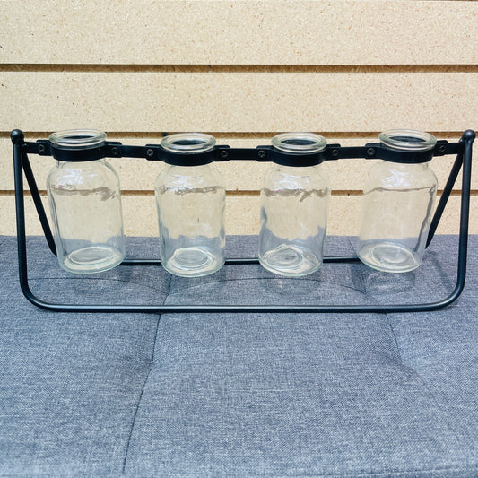 Jaren 4 Glass Jars & Stand Propagation Station POS