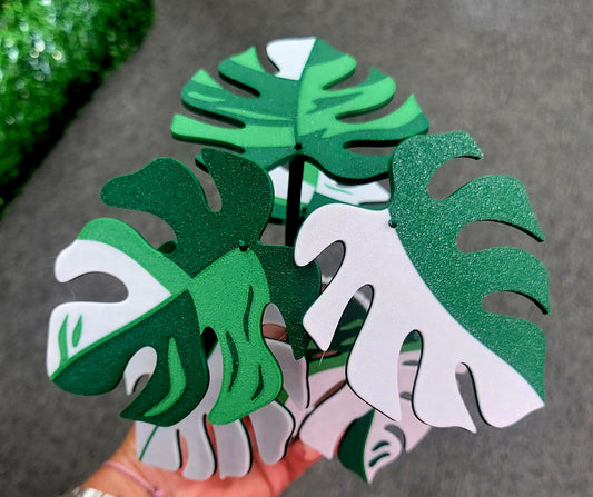 Monstera Albo Coaster Set